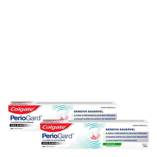 Kit Pasta de Dente Colgate Periogard Gengiva Saudável Hortelã 90g 2 Unidades