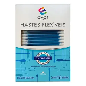 Hastes Flexíveis Ever Care Com 150 Unidades
