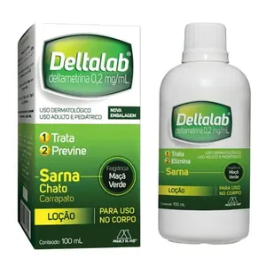 Deltalab Loção 100ml sarna chato carrapato
