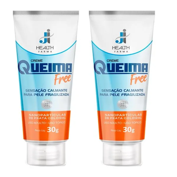 Queimafree Creme 30g Hidratação E Proteção da pele J I Health Kit 2 unidades