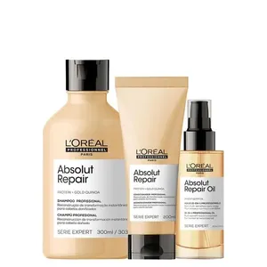 Kit L'Oréal Professionnel Serie Expert Absolut Repair Gold Quinoa - Shampoo 300 ml + Condicionador 200 ml + Óleo 90 ml