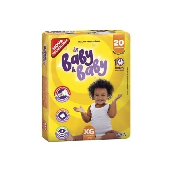 Fralda Baby&Baby Econômica (Xg) 20 Unidades