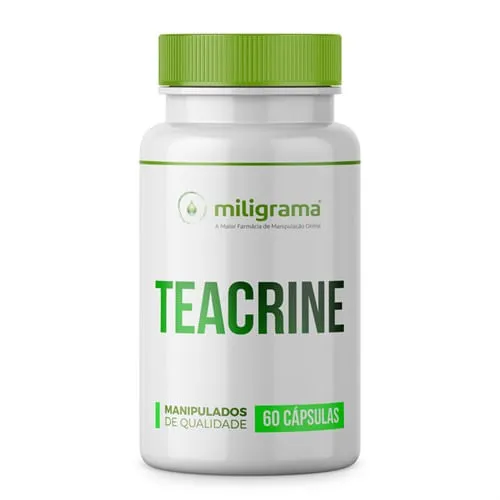 Teacrine 200mg 60 Cápsulas - Performance Energética, Física e Mental