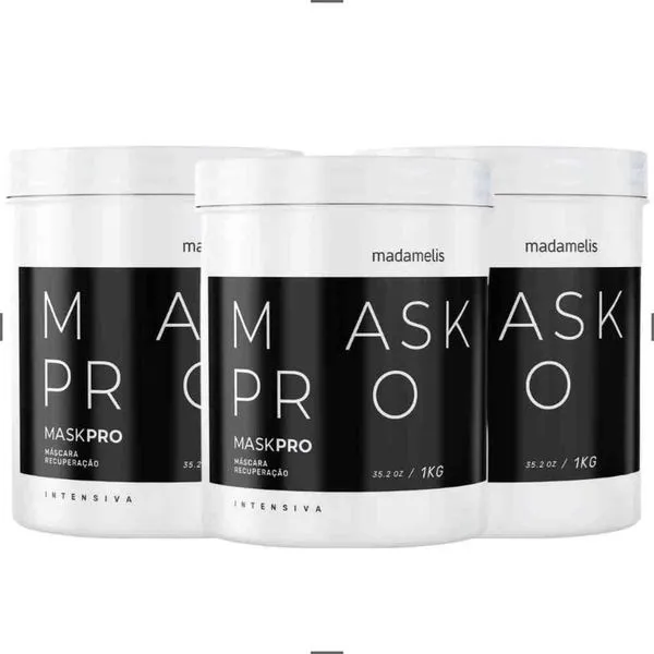 Kit Madamelis Pro Mask Control Máscara Capilar (3 x 1 Kg)