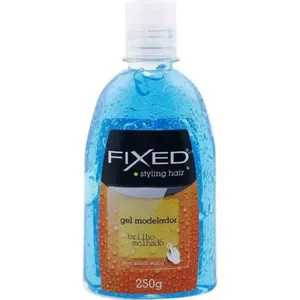 Gel Azul Brilho Molhado 250g Fixed