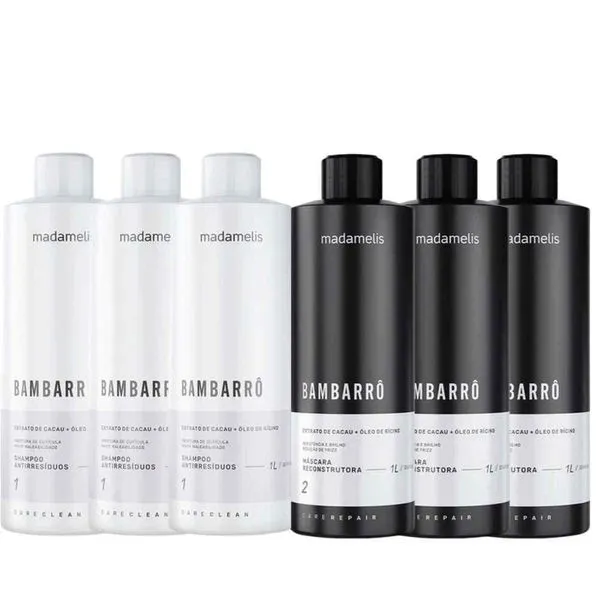 Kit Madamelis Bambarro Escova Progressiva 3 (2 X 1 Litro)
