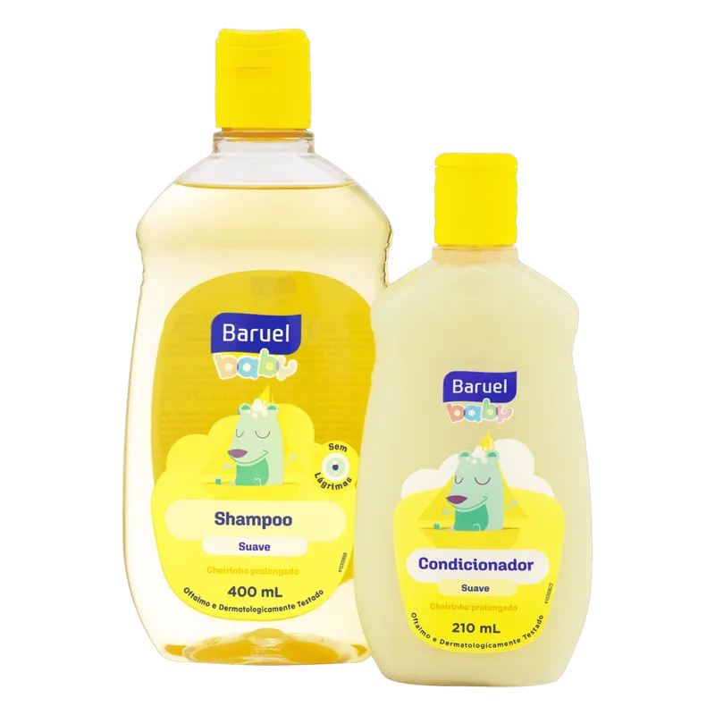Kit Shampoo-400ml + Condicionador 210ml Baruel Baby Suave