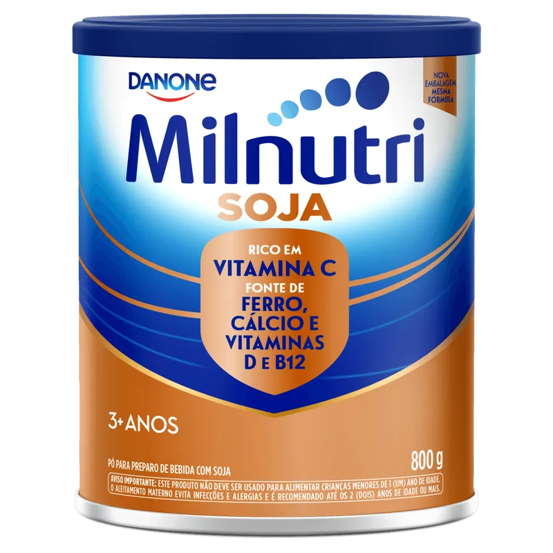 Alimento à Base de Soja Pó Milnutri Lata 800g