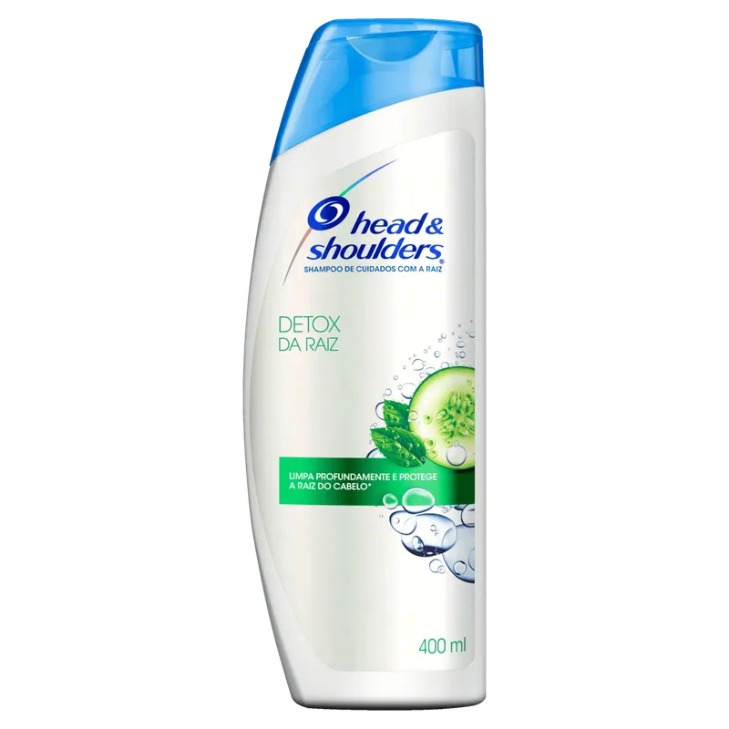Shampoo Head & Shoulders Detox da Raiz Frasco 400ml
