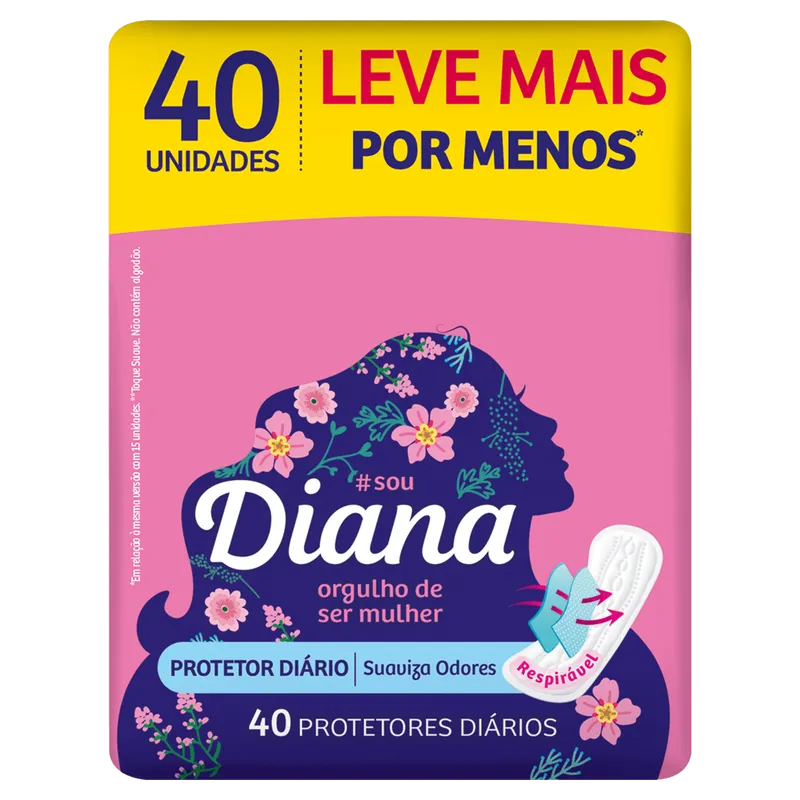 absorvente Diana Prot Diario C/40