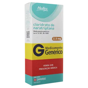 Analgésico Cloridrato de Naratriptana Medley 2,5mg Comprimido 4 Unidades