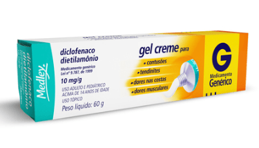 Diclofenaco Dietilamônio 10mg/g 60g Gel - Medley Genérico