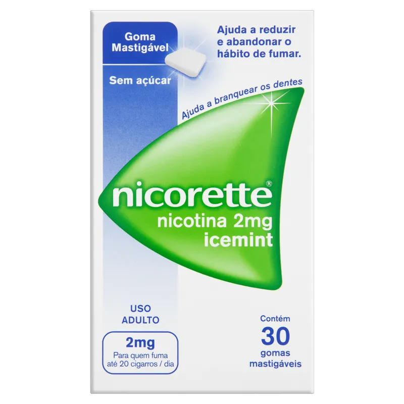 Nicorette Icemint 2mg - 30 Gomas Mastigáveis