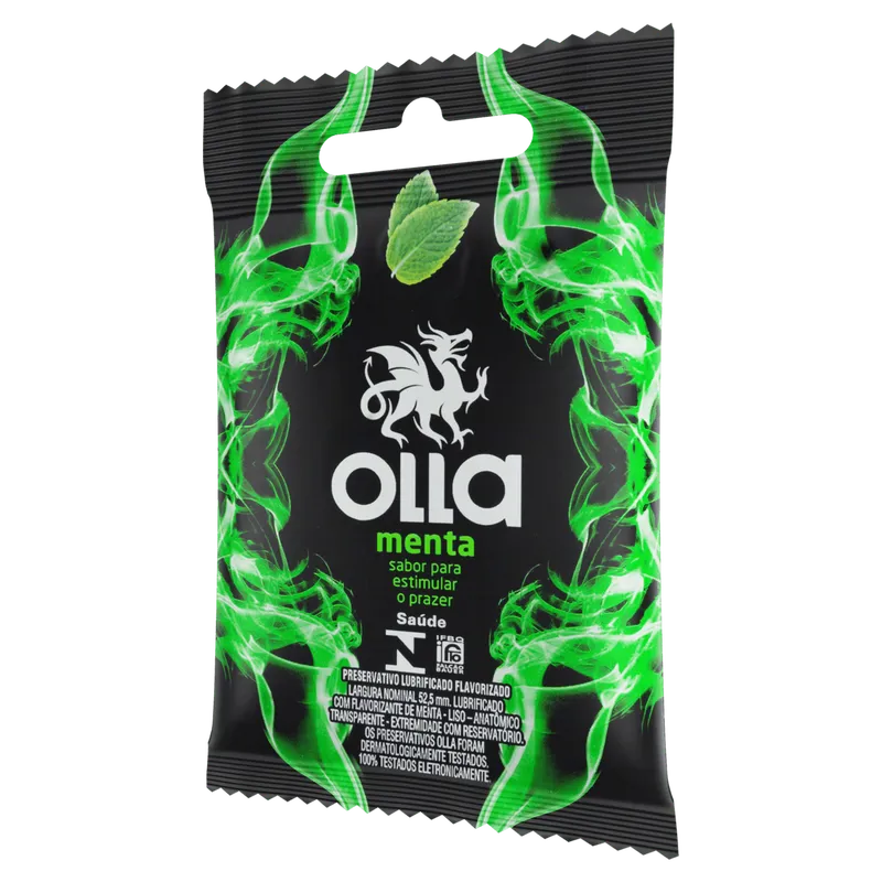 Preservativo Olla Lubrificante Menta Bolso 3Un - Olla