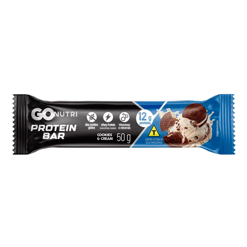 Barra de Proteína GOnutri Cookies Cream - 50g