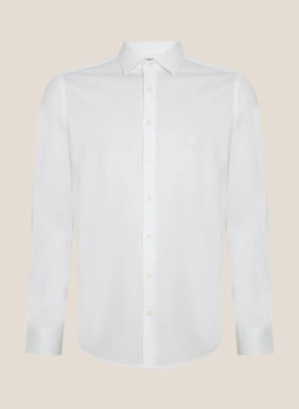 Camisa Slim Fit Maquinetada Stretch Dudalina Masculina 38