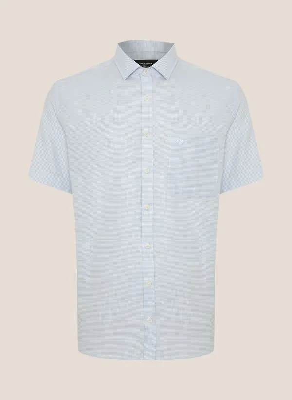 Camisa Comfort Fit Maquinetado Xadrez Dudalina Masculina 5