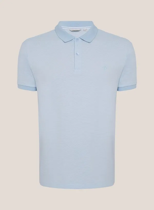 Polo Regular Fit Malha Favo Textura Dudalina Masculina G