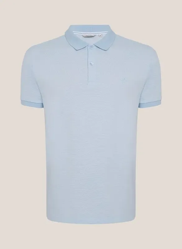 Polo Regular Fit Malha Favo Textura Dudalina Masculina GG