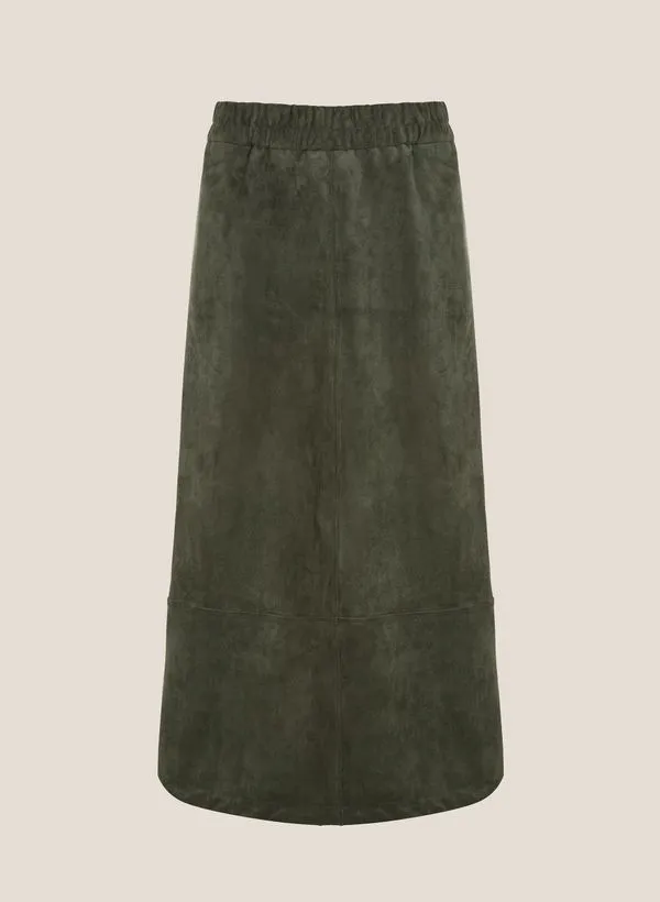 Saia Midi Lisa Suede Dudalina Feminina 46