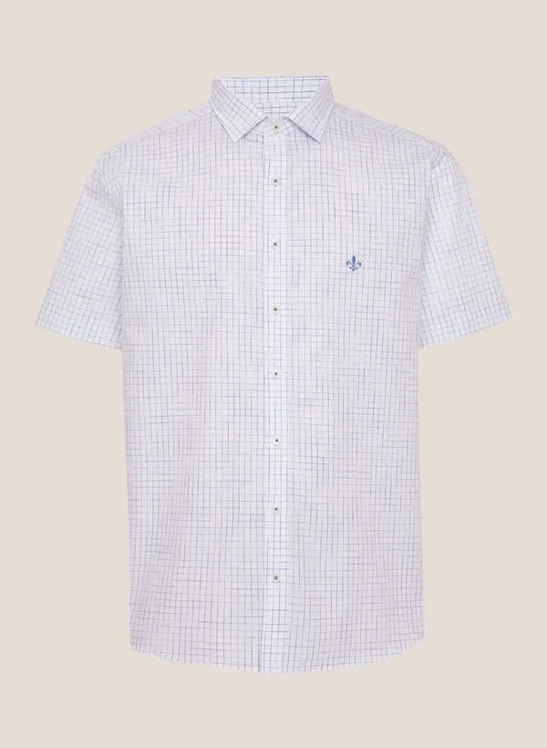Camisa Slim Fit Xadrez Space Dyed Dudalina Masculina 3