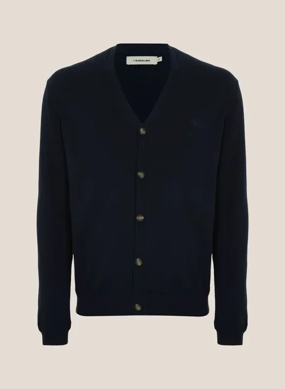 Cardigan Tricot Algodão Dudalina Masculina XGG
