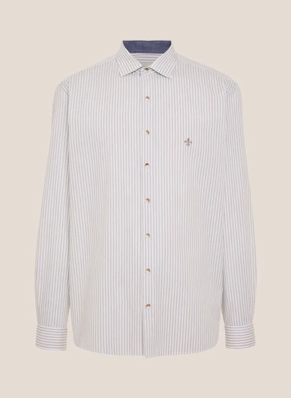 Camisa Comfort Fit Xadrez Fio Melangê Dudalina Masculina 3