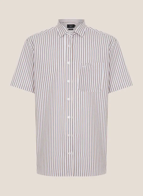 Camisa Comfort Fit Listrado Dudalina Masculina 3