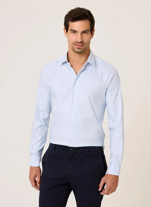 Camisa Milano Fit Performance Maquinetada Dudalina Masculina 46