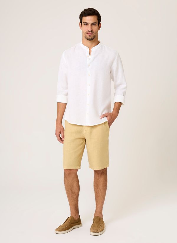 Bermuda Right Fit Linho Dudalina Masculina 48