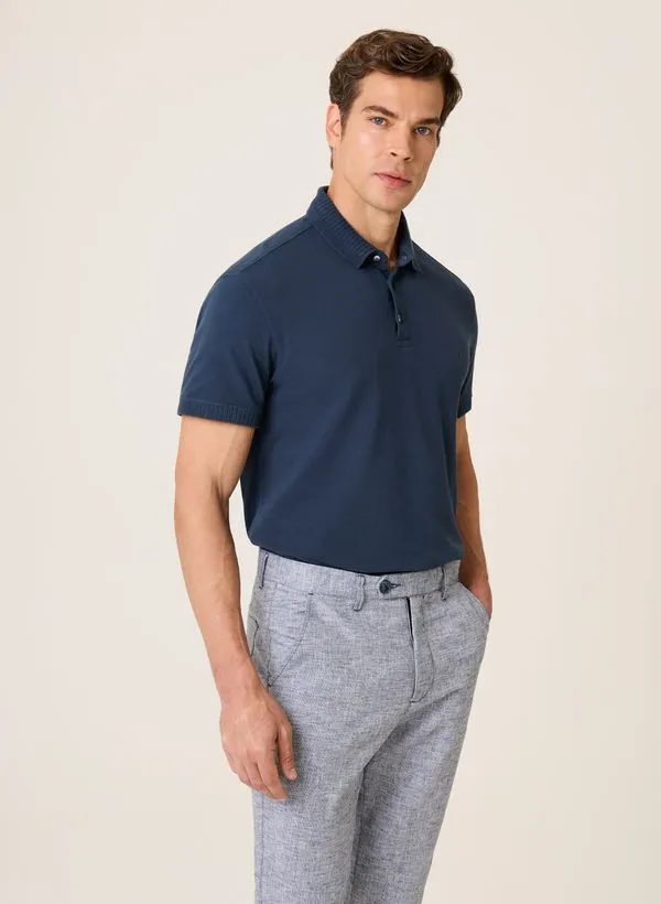 Polo Gola Piquet Textura Dudalina Masculina M