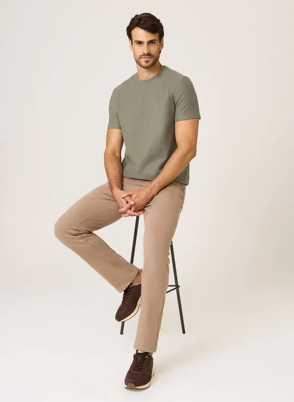 Calça Sarja Slim Fit Moletom Dudalina Masculina 46