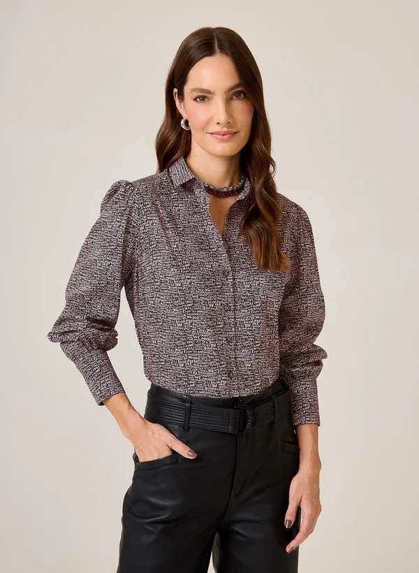 Camisa Slim Made With Liberty Fabric Dudalina Feminina 40