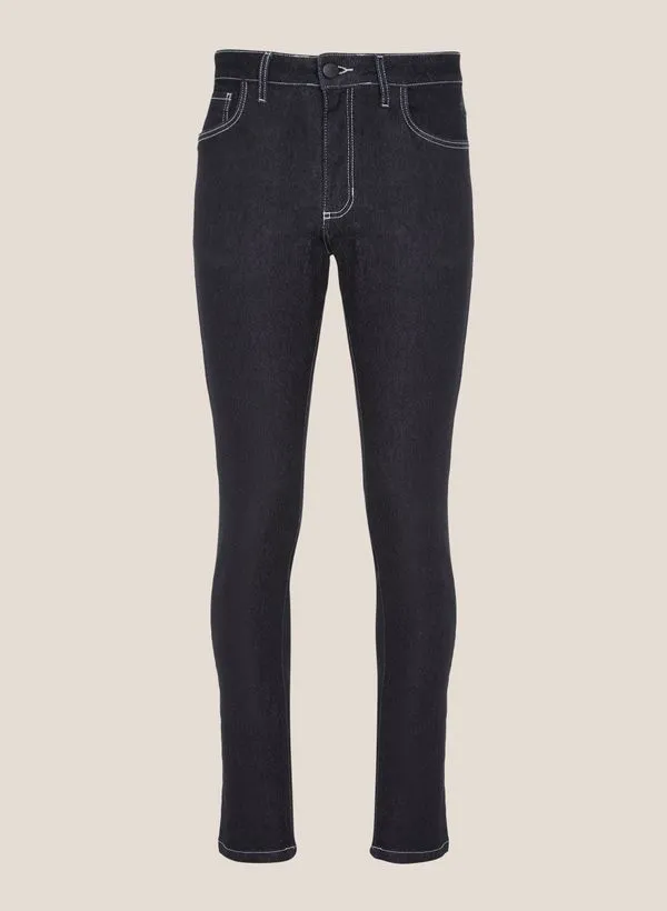 Calça Jeans Slim Fit Clássica Dudalina Masculina 48