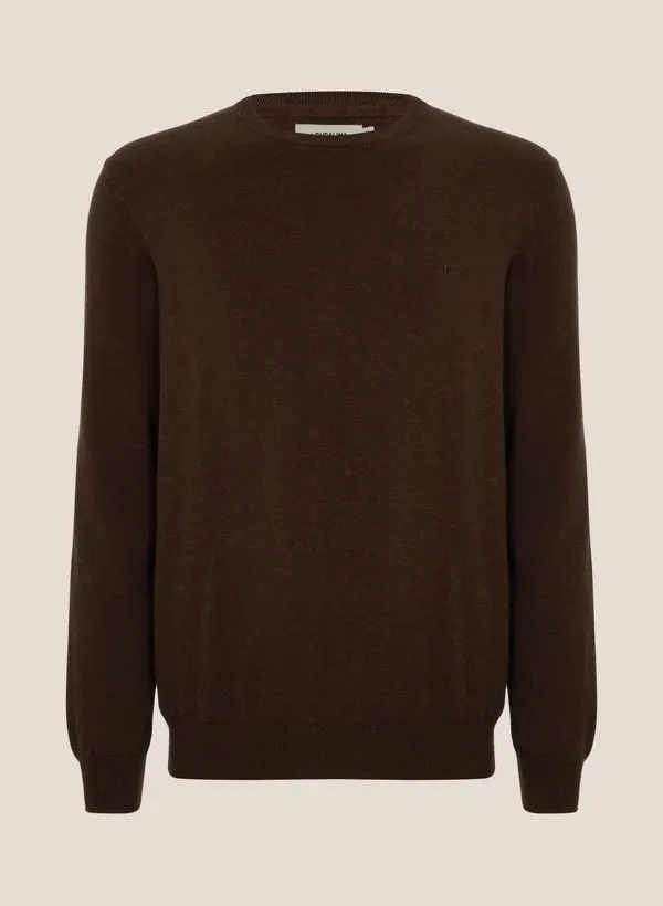 Suéter Tricot Básico Melange Dudalina Masculina M