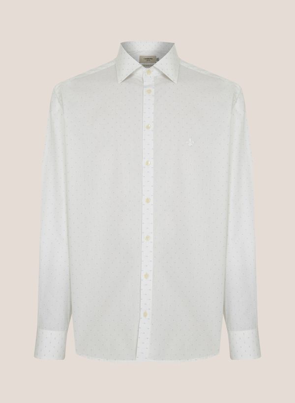 Camisa Comfort Fit Pontos Dudalina Masculina 46