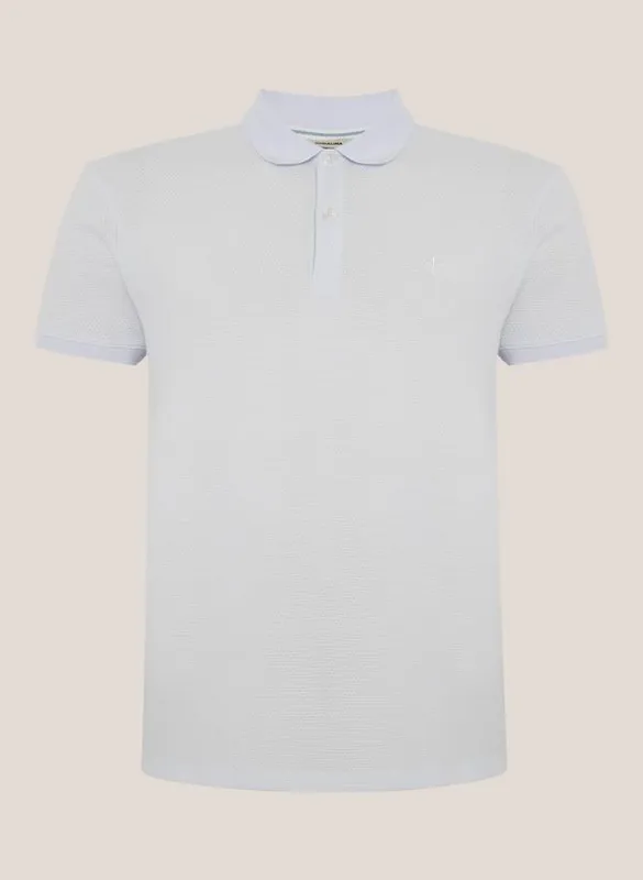 Polo Regular Fit Malha Favo Textura Dudalina Masculina G