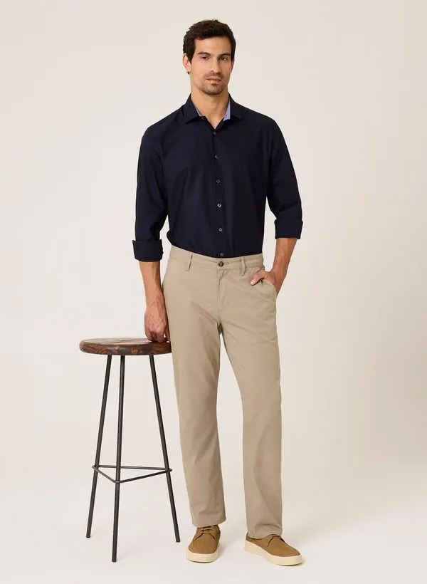 Calça Sarja Alfaiataria Right Fit Dudalina Masculina 40