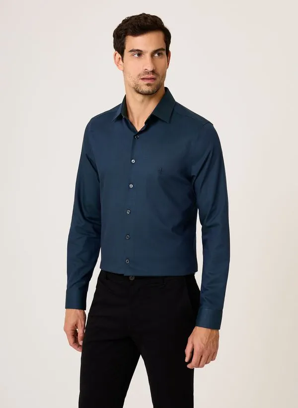 Camisa Milano Fit Changeant Dudalina Masculina 5
