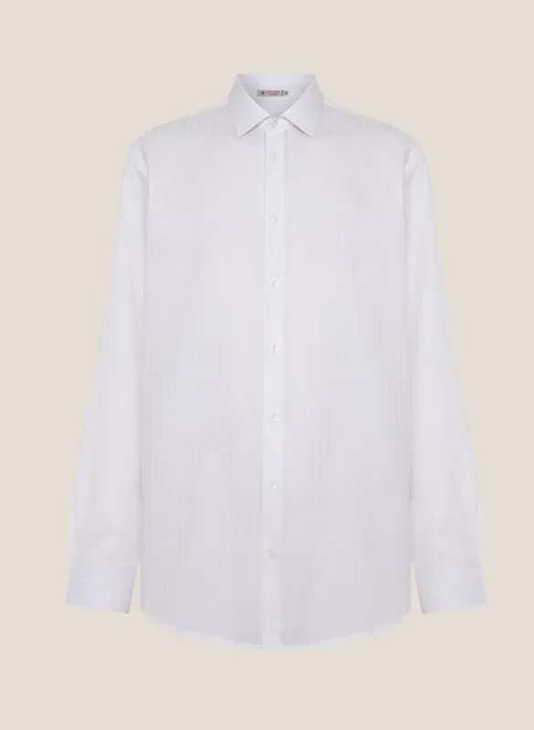 Camisa Comfort Fit Maquinetada Dudalina Masculina 48