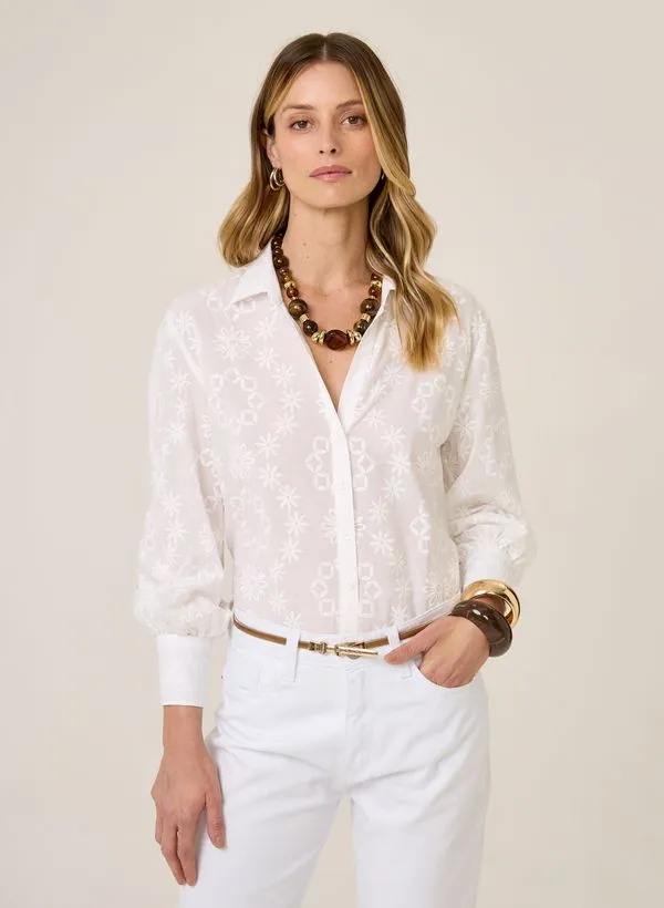 Camisa Regular Fit Bufante Laise Dudalina Feminina 42