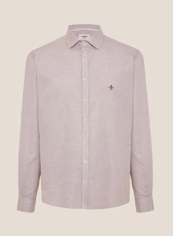 Camisa Slim Fit Maquinetada Dudalina Masculina 4