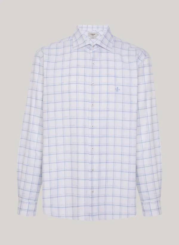 Camisa Comfort Fit Xadrez Textura Dudalina Masculina 4