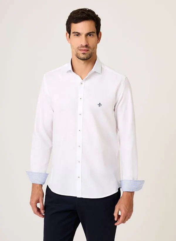 Camisa Slim Fit Oxford Dudalina Masculina 4