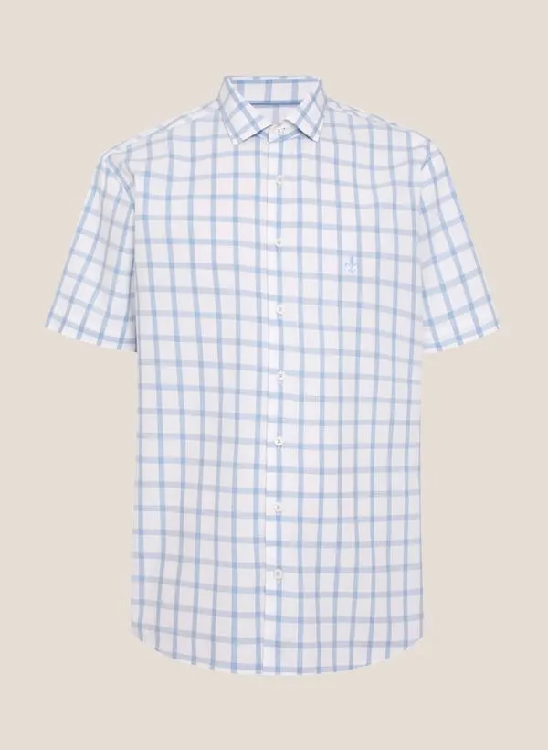 Camisa Slim Fit Xadrez Mescla Dudalina Masculina 1