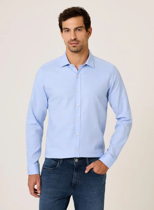 Camisa Slim Fit Oxford Dudalina Masculina 4