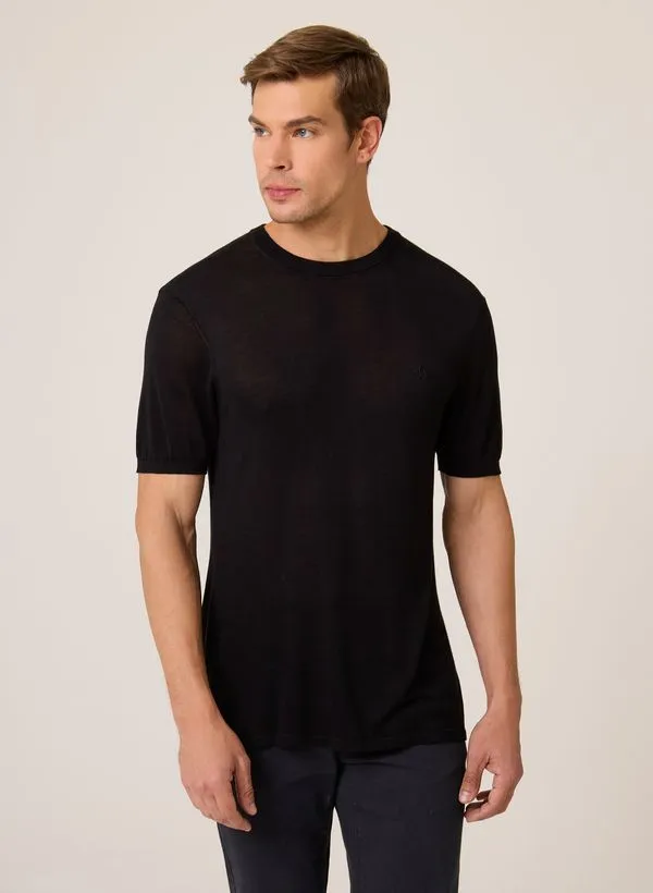Camiseta Tricot Lisa Dudalina Masculina GG