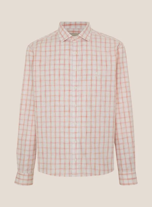 Camisa Slim Fit Xadrez Space Dyed Dudalina Masculina 5