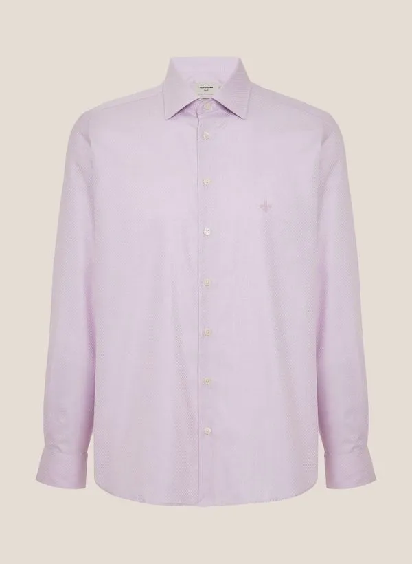 Camisa Slim Fit Maquinetada Dudalina Masculina 44