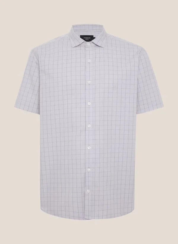 Camisa Comfort Fit Tricoline Xadrez Dudalina Masculina 6